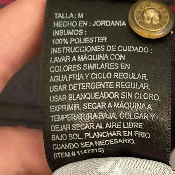 Men’s pebble beach performance golf striped polo size medium - Picture 7 of 9